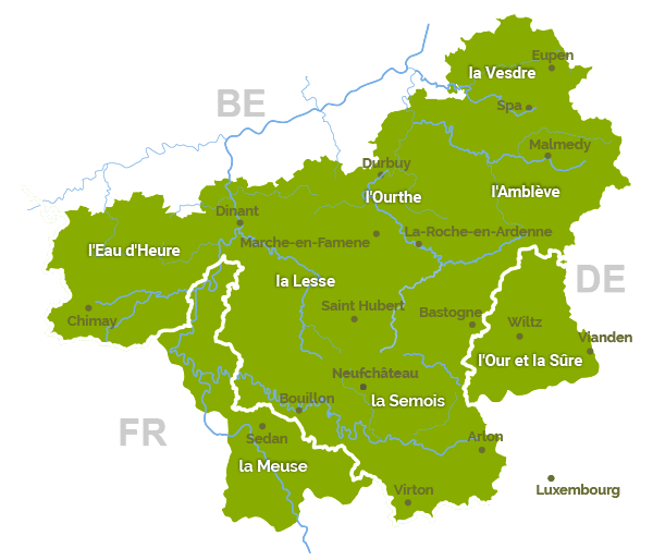 Ardennen Belgie Maps